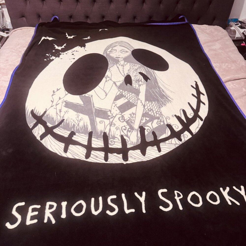 Nightmare Before Christmas Super Soft Fleece Plush Blanket Jack skeleton king  5
